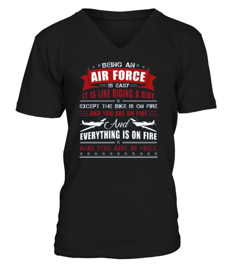 being an air force shirt V-Neck T-shirt