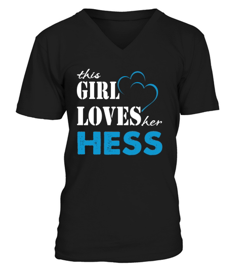 Hess This Girl Love her Hess  TeeForHess V-Neck T-shirt