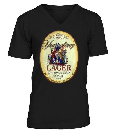 Horror characters Yuengling Lager by America’s Oldest Brewery shirt V-Neck T-shirt