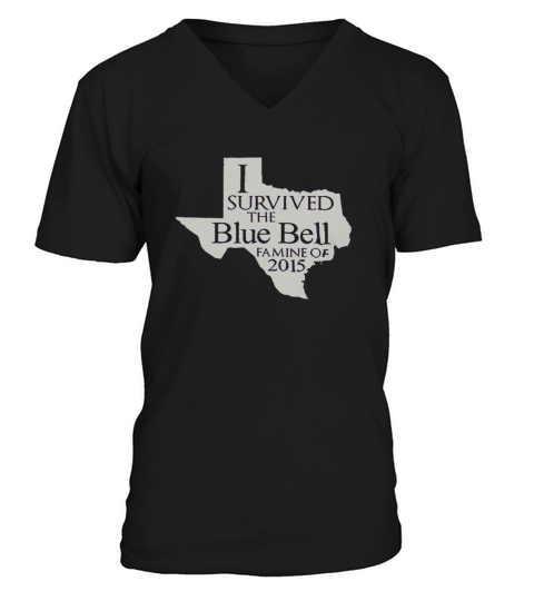 I Survived the Blue Bell Famine of 2015 V-Neck T-shirt