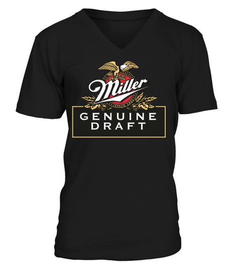 Miller Beer Genuine Draft V-Neck T-shirt