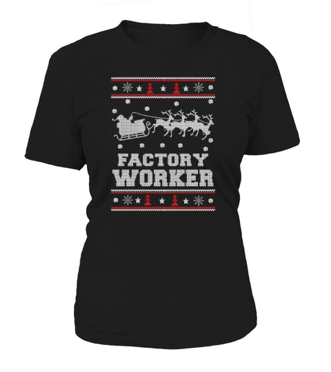 Factory worker   Awesome worker christmas sweater IronWorker Women's T-Shirt