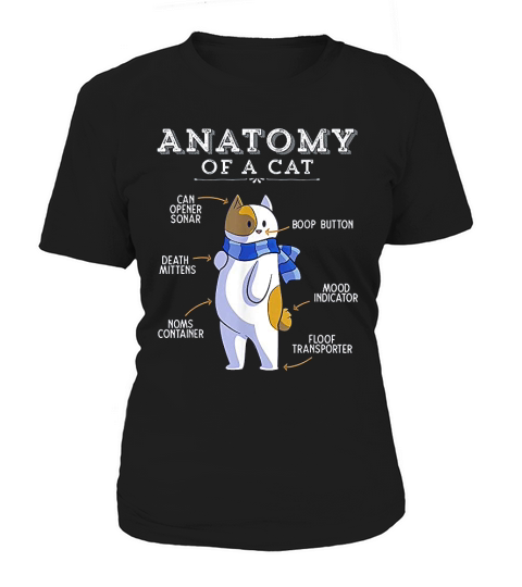 Funny Anatomy Cat Women's T-Shirt