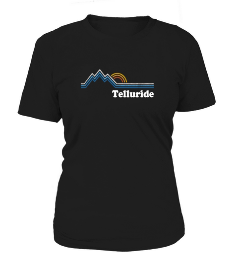 Retro Telluride Colorado T Shirt Vintage Sunrise Mountains T Women's T-Shirt