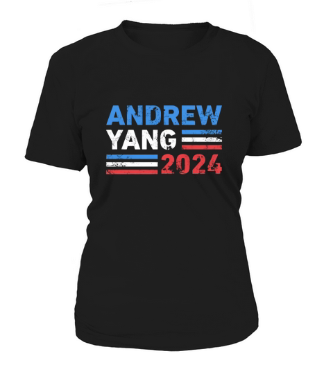 Vintage Andrew Yang 2024 Distressed Retro Yang 2024 Women's T-Shirt