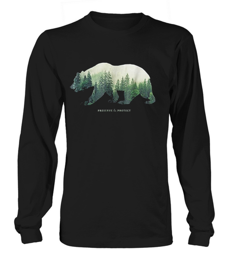 Preserve & Protect Vintage National Park Bear Long sleeved Unisex