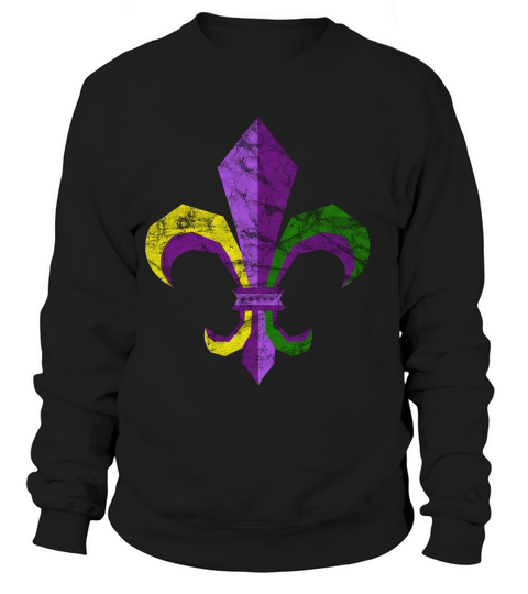 Mardi Gras Mardi Gras Apparel Fleur De Lis Top Outfit T-shirt Sweatshirt Unisex