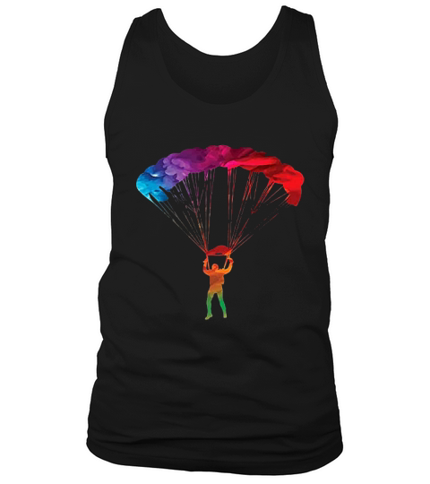 Colorful Parachuter Skydive Tank Top Unisex