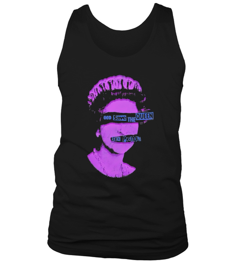 God Save The Queen Sex Pistols Vintage Purple Tank Top Unisex