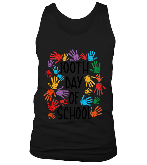 Happy 100th Day Of School Preschool Teachers Gift T-shirt Tank Top Unisex