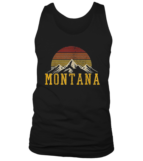 Montana Vintage Mountains Nature Hiking Outdoor Gift Tank Top Unisex