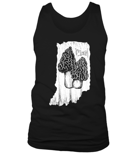 Vintage Morel Mushroom Hunting Picking Morchella Mushrooms T-Shirt Tank Top Unisex