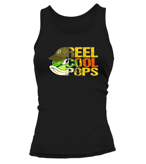 Fishing Reel Cool Pops Fathers Day Gift For Husband Or Dad Premium Tank top Woman