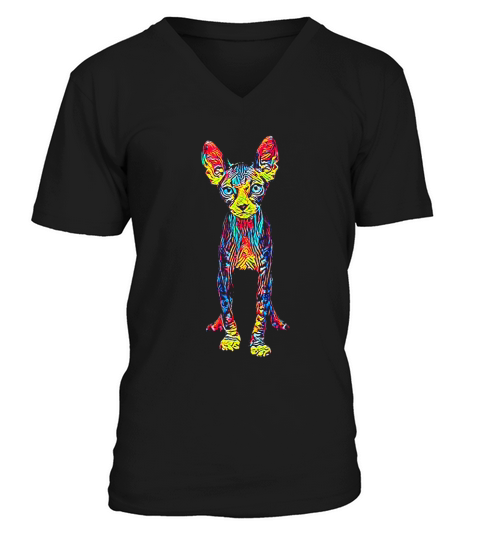 Cat Sphynx V-Neck T-shirt
