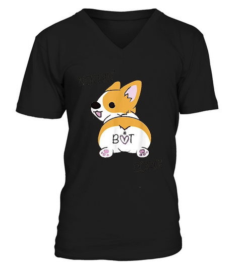 Corgi Butt Nothing But Corgi  Dog Lover V-Neck T-shirt