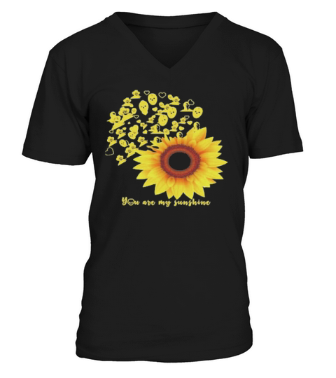 Horror Character Sunflower You Are My Sunshine V-Neck T-shirt