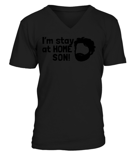 Im Stay At Home Son V-Neck T-shirt