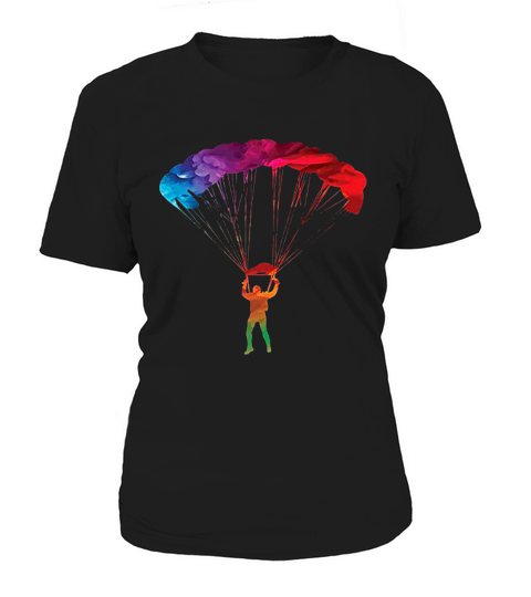 Colorful Parachuter Skydive Women's T-Shirt