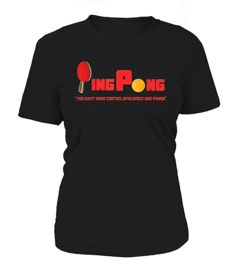 Spin Wizard Table Tennis With Ping Pong Player Paddle Women's T-Shirt