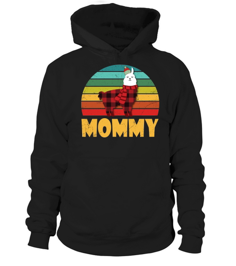 Vintagr Llama Mommy Hoodie Unisex