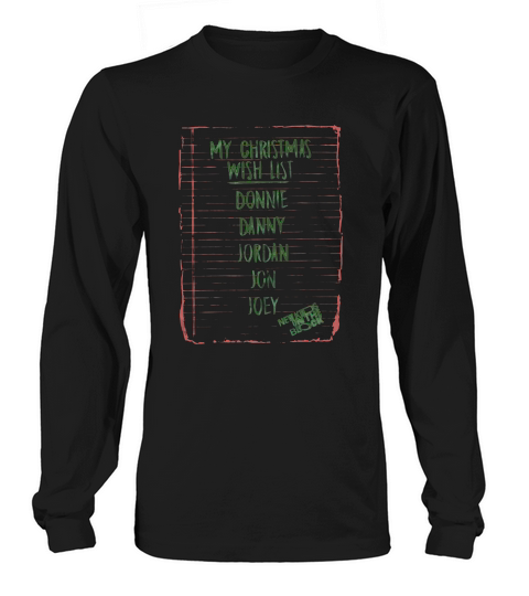 My Christmas Wish List New Kids On The Block Long sleeved Unisex