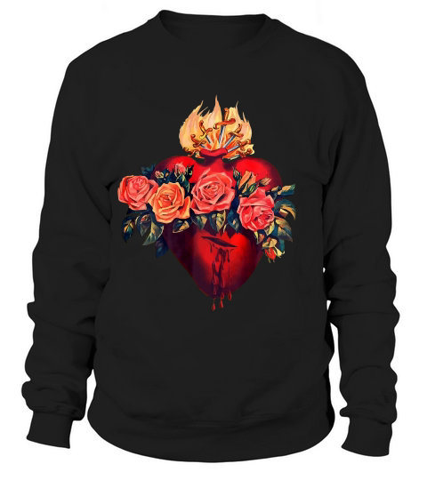 Immaculate Heart Of Mary Vintage Blessed Catholic Ar T-shirt Sweatshirt Unisex