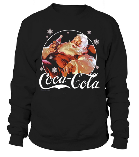 Original Coca-Cola Vintage Relaxing Santa Christmas Graphic sweater Sweatshirt Unisex