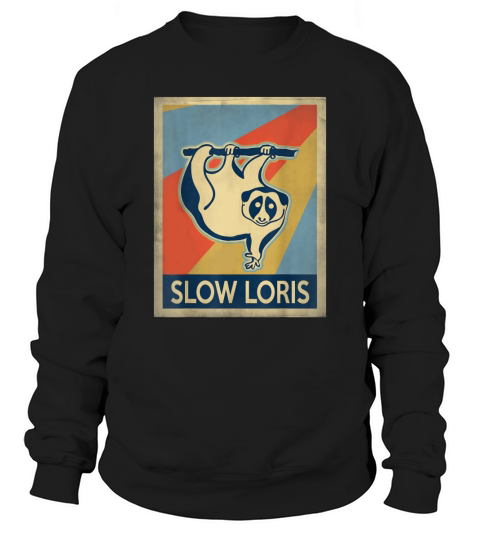 Vintage style Slow Loris tshirt Sweatshirt Unisex