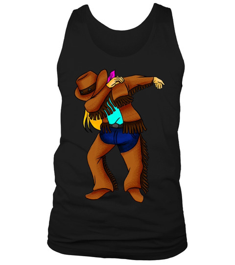 Dabbing Cowgirl T-shirt - Funny Dab Dance Cowgirl Gift Tee Tank Top Unisex