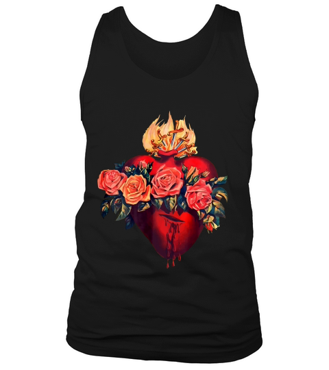 Immaculate Heart Of Mary Vintage Blessed Catholic Ar T-shirt Tank Top Unisex