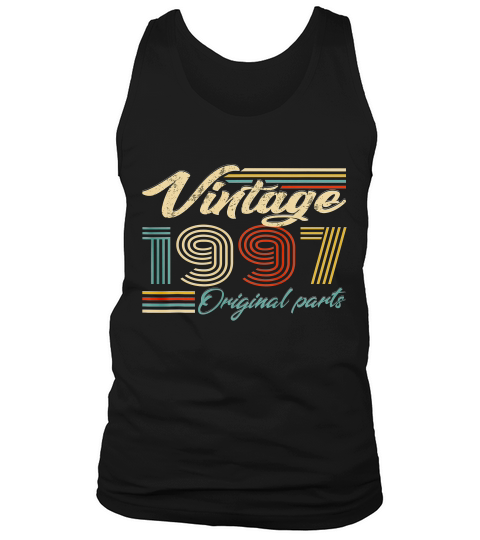 Made In 1997 Heart 22th Birthday Gift Vintage T-shirt Tank Top Unisex