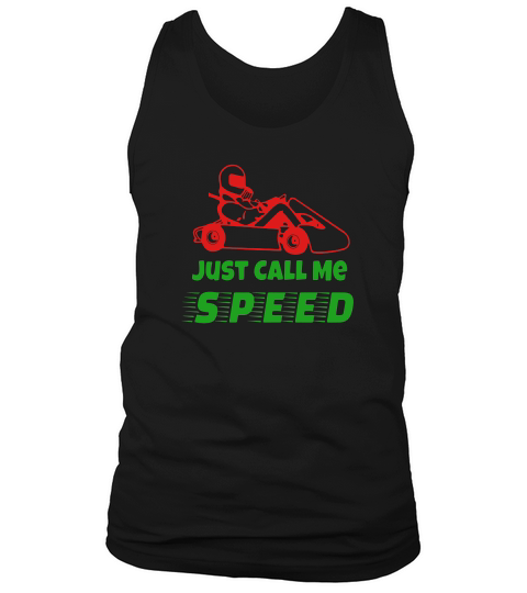 Red White Go Kart Driver Tshirt Speed Racing Fun Sport Gift Tank Top Unisex