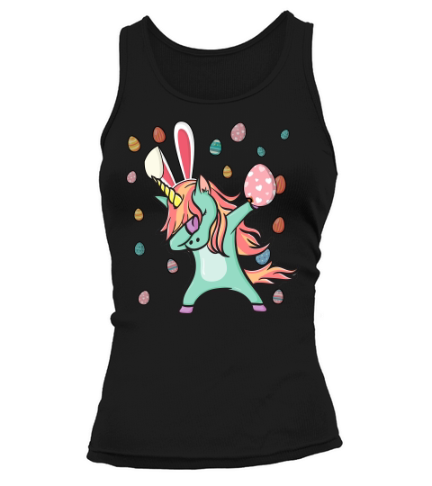 Easter Dabbing Unicorn Bunny Easter Boys Girls Tank top Woman