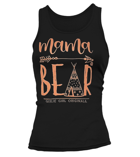 Girlie Girl Mama Bear Teepee Preppy Tank top Woman