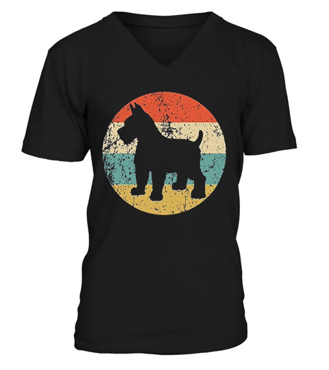 Dog Breed Icon V-Neck T-shirt