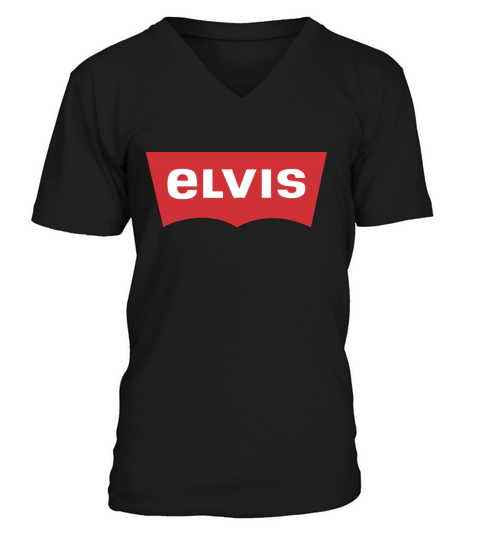Elvis - Levis Style Logo TShirt V-Neck T-shirt