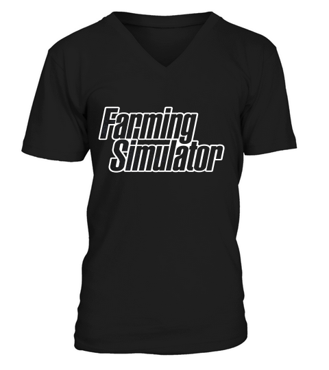 Farming Simulator - Farming Simulator 16 Logo T-shirt V-Neck T-shirt