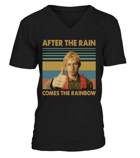 Kylo Ren Goes After the rain comes the rainbow vintage V-Neck T-shirt