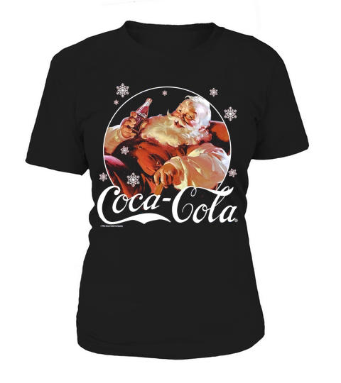 Original Coca-Cola Vintage Relaxing Santa Christmas Graphic sweater Women's T-Shirt