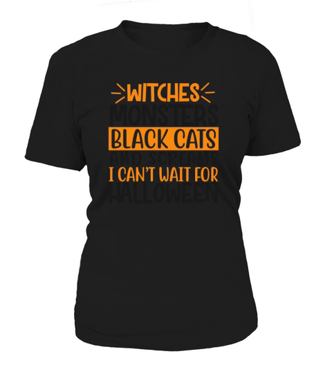 Witches Monsters Black Cats, And Screams Women's T-Shirt