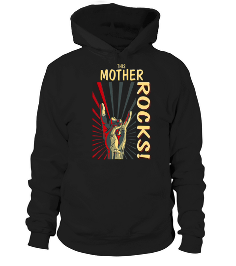 This Mother Rocks Vintage Retro Concert 70s 80s T Shirt Hoodie Unisex