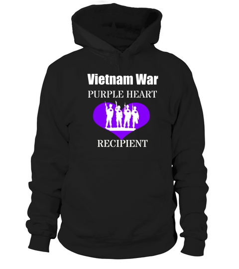vietnam war purple heart recipient veterans memorial Hoodie Unisex