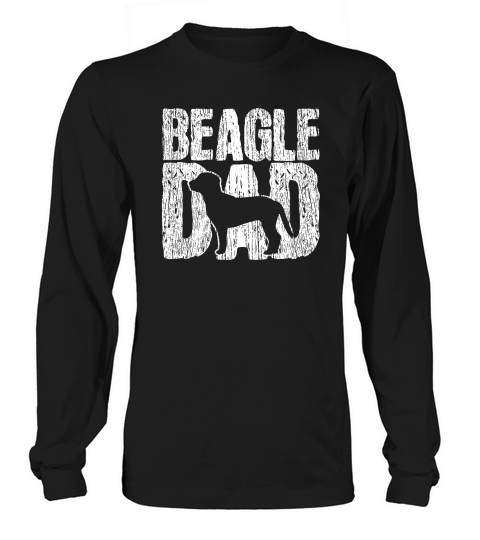 Beagle Dad Father Fathers Day Gift Vintage Dog Owner Premium Long sleeved Unisex