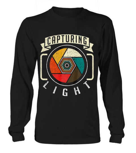 Capturing Light - Vintage Camera Photography T-shirt Long sleeved Unisex