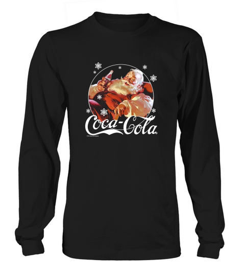 Coca-Cola Vintage Relaxing Santa Christmas Tank top Woman Long sleeved Unisex