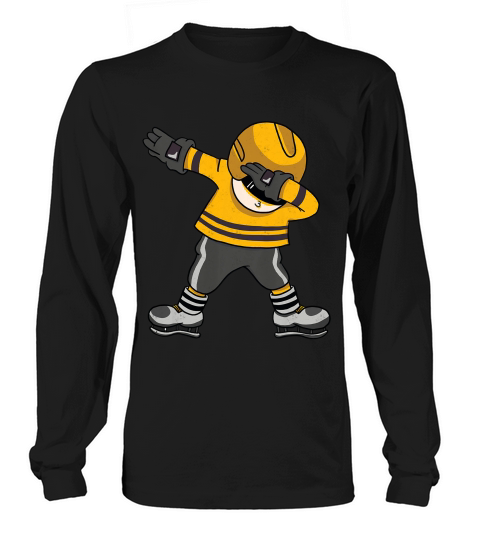 Dabbing Hockey Player T-shirt Dab Gifts Boys Vintage Shirts Long sleeved Unisex