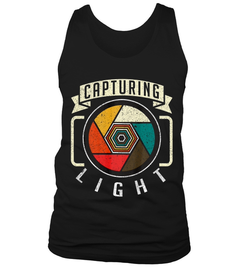 Capturing Light - Vintage Camera Photography T-shirt Tank Top Unisex