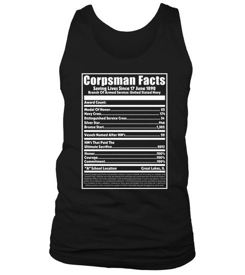 Corpsman Facts Tank Top Unisex