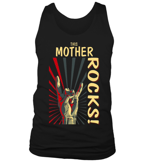 This Mother Rocks Vintage Retro Concert 70s 80s T Shirt Tank Top Unisex
