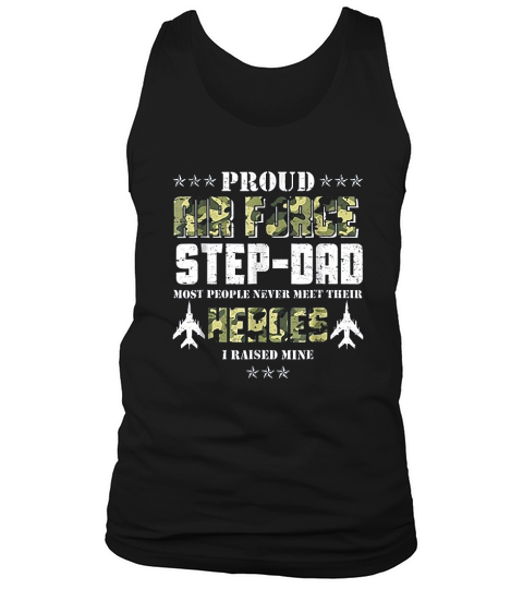 Vintage Proud Air Force Step Dad Tank Top Unisex